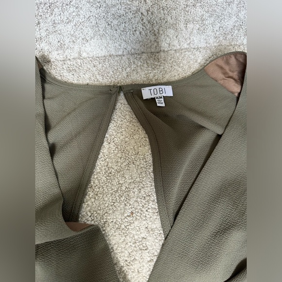 Tobi olive green high low dress - Picture 9 of 10